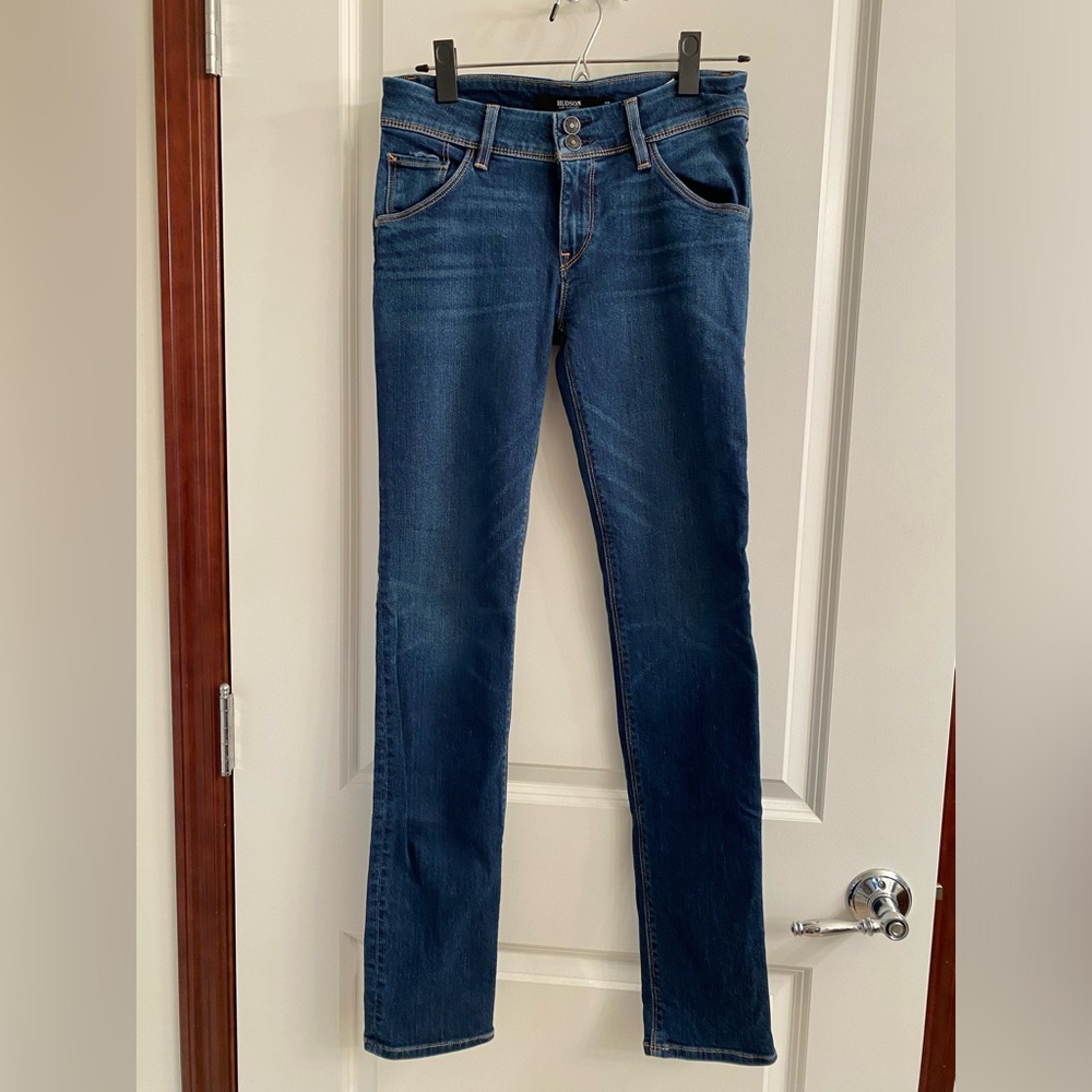 Hudson Collin Midrise Skinny Jeans